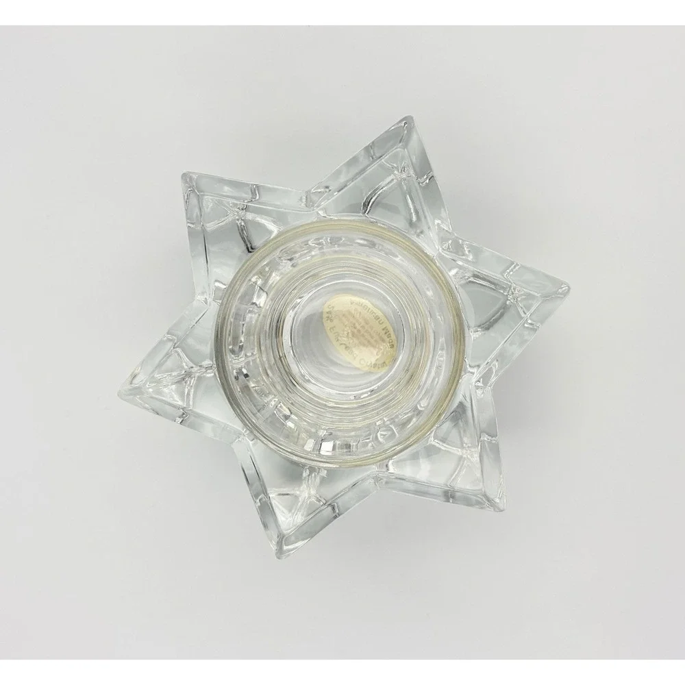 PartyLite Starbright Crystal Candle Holder Votive Tealight Star USA Vintage